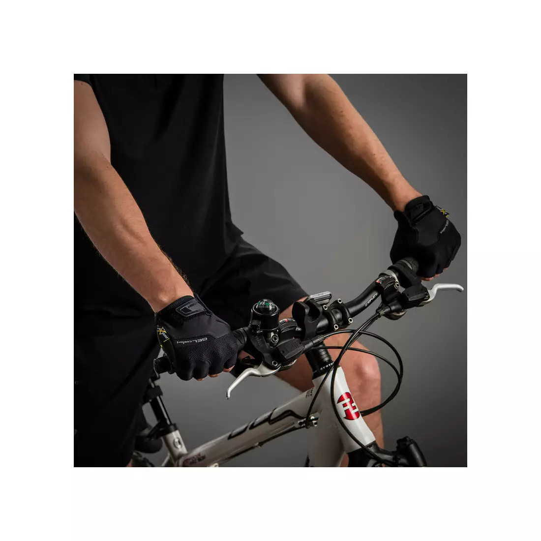 CHIBA GEL COMFORT kerékpáros kesztyű, fekete, 3040518