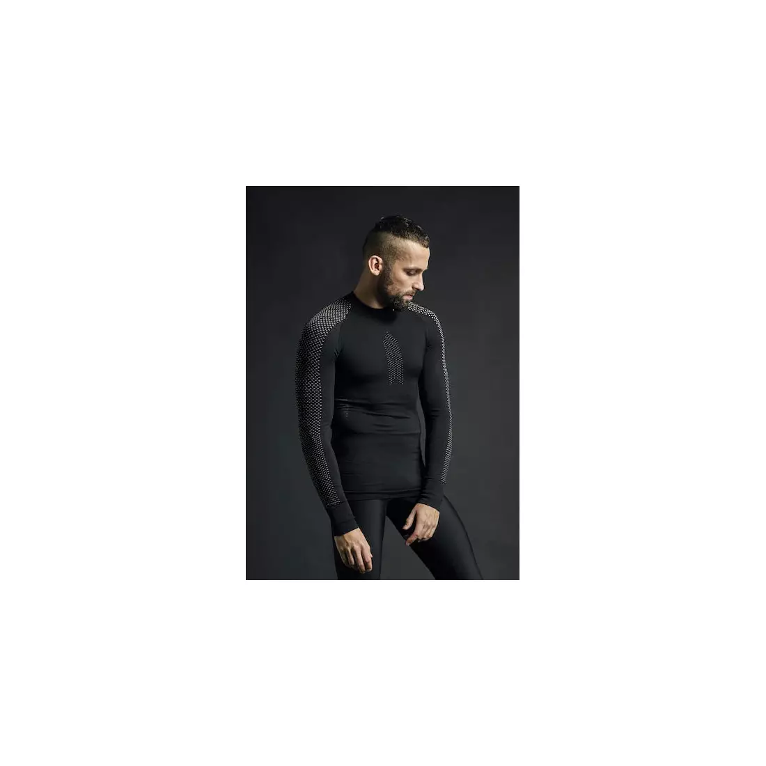 CRAFT WARM INTENSITY fehérnemű férfi póló, fekete 1905350-999985