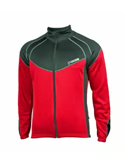 CROSSROAD KENT meleg kerékpáros pulóver, fekete és piros