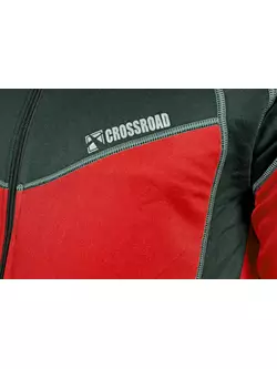 CROSSROAD KENT meleg kerékpáros pulóver, fekete és piros