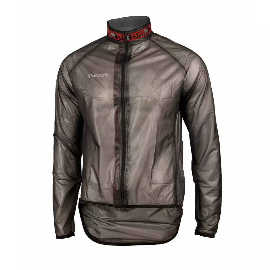 CROSSROAD RACE ultrakönnyű esőálló kerékpáros kabát, átlátszó-fekete