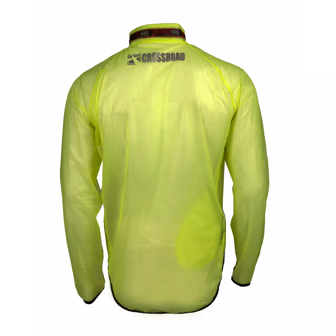 CROSSROAD RACE ultrakönnyű esőálló kerékpáros kabát, átlátszó-fluor