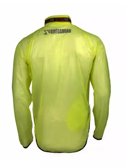 CROSSROAD RACE ultrakönnyű esőálló kerékpáros kabát, átlátszó-fluor