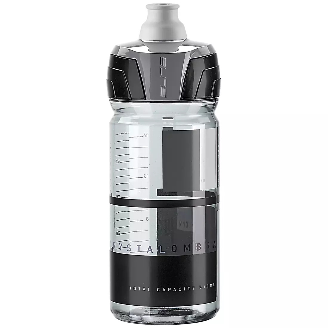 Elite Crystal Ombra Smoke kerékpáros palack - Gray Graphics 550ml EL0150124 SS19