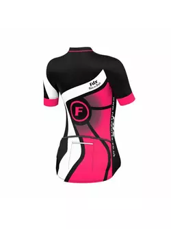 FDX 1020 női kerékpáros mez, fekete és rózsaszín
