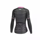 FDX 1480 Női fekete és rózsaszín szigetelt kerékpáros pulóver