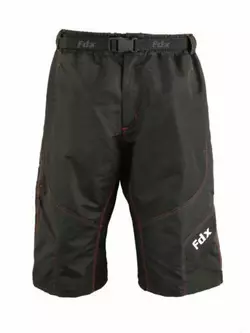 FDX 2020 férfi MTB kerékpáros rövidnadrág fekete és piros színben