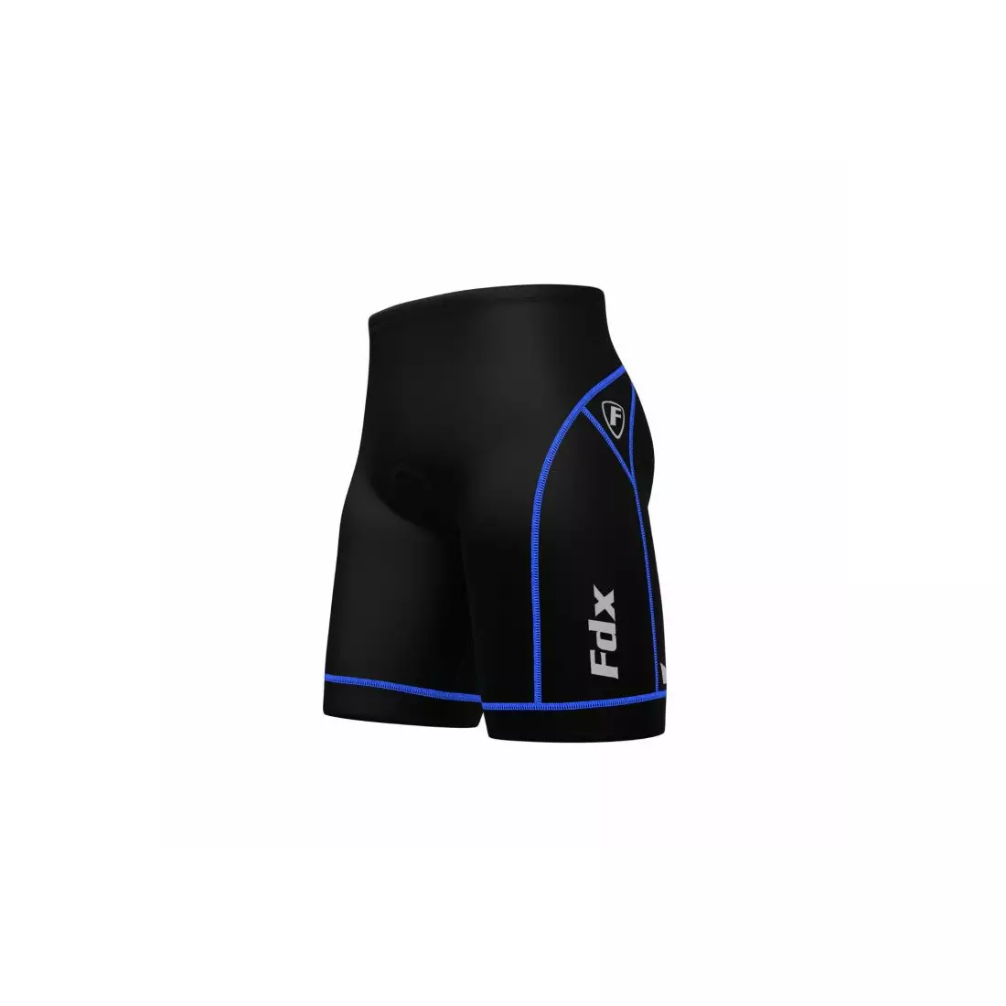 FDX 990 férfi Bibless kerékpáros rövidnadrág, fekete és kék