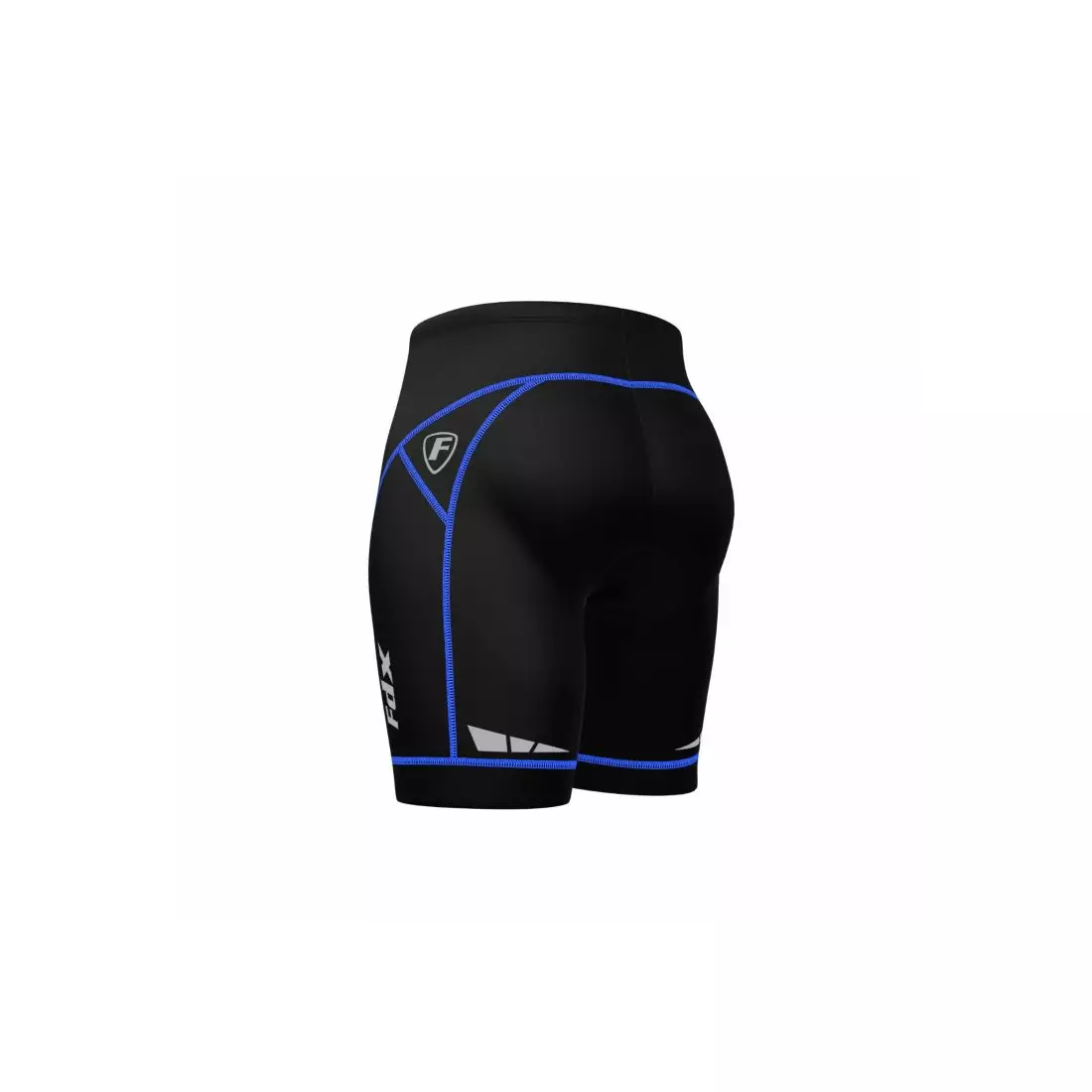 FDX 990 férfi Bibless kerékpáros rövidnadrág, fekete és kék