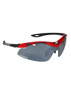 FORCE DUKE szemüveg cserélhető lencsékkel piros és fekete 91023