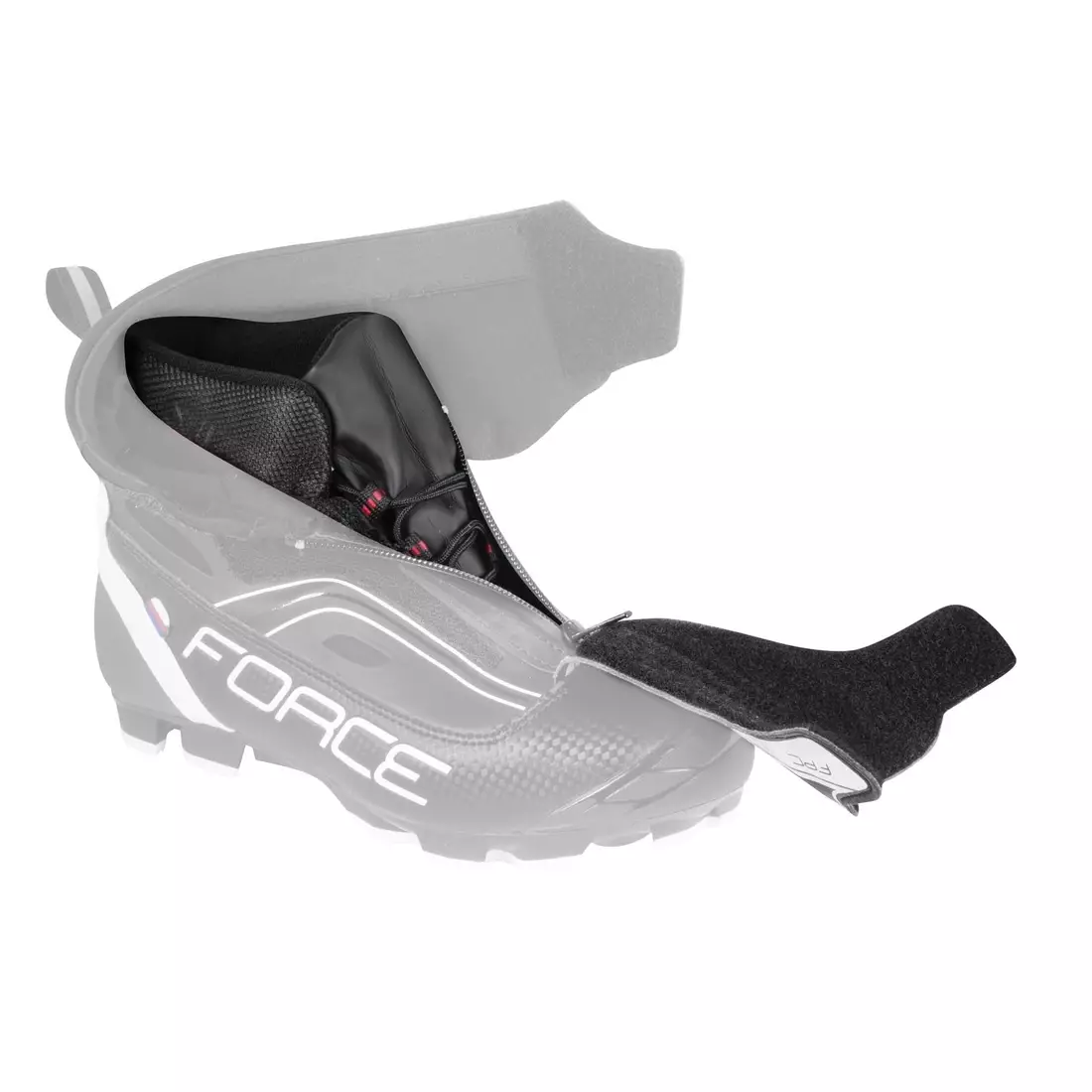 FORCE ICE MTB 94041 téli kerékpáros cipő, fekete-fluor