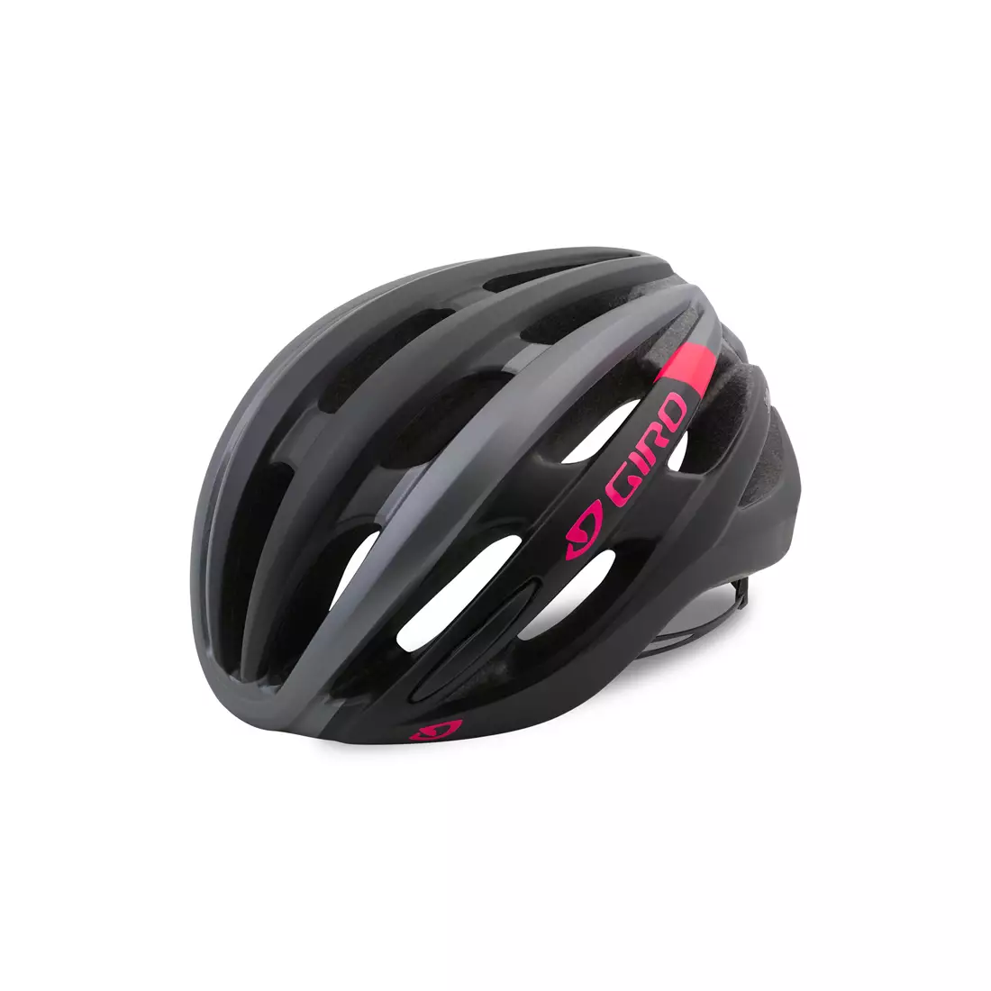 GIRO SAGA - női kerékpáros sisak, fekete, szürke és rózsaszín