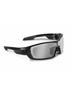KOO OPEN - sportszemüveg BLACK CEY00002.201 - fekete-szkło-smokemirror/clear