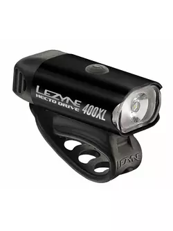 LEZYNE SS19 HECTO DRIVE 400XL lámpakészlet elöl 400 lumen, STRIP hátul 150 lumen, USB fekete LZN-1-LED-9P-V804