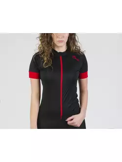 ROGELLI MODESTA női kerékpáros mez, fekete-piros színben