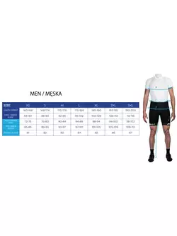ROGELLI PORRENA 2.0 férfi kerékpáros nadrág, hám, fluor