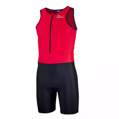 ROGELLI TRI FLORIDA 030.001 męski strój triathlonowy, czerwono-czarny