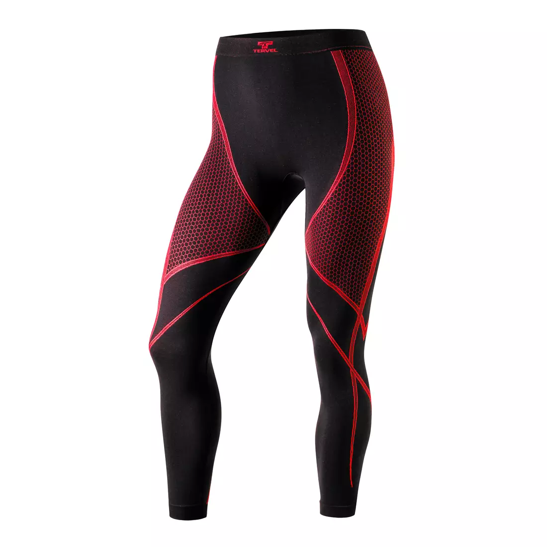 TERVEL OPTILINE OPT 4007 - női termoaktív leggings színe: fekete és piros