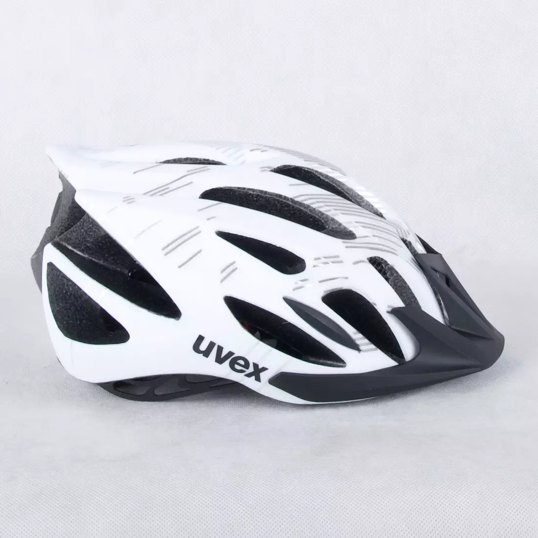 UVEX kerékpáros sisak FLASH, fekete és fehér, 41096602 