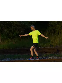 ROGELLI RUN PROMOTION férfi rövid ujjú sporting, fluorsárga