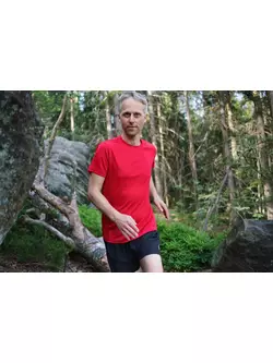 ROGELLI RUN PROMOTION férfi rövid ujjú sporting, piros
