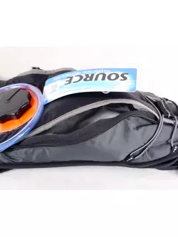 SOURCE SPINNER NC 2,0 literes hátizsák vízhólyaggal - szín: fekete és szürke