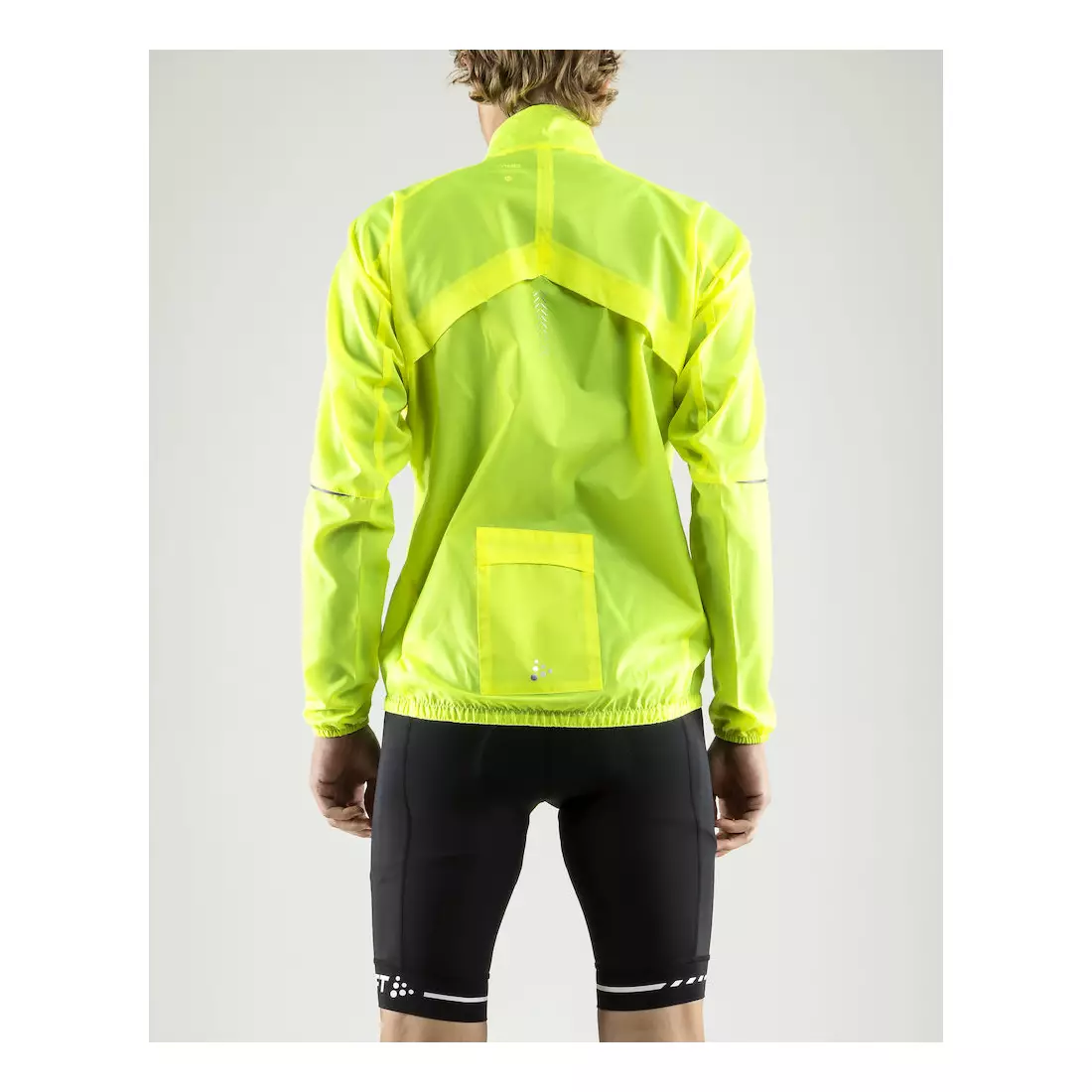 CRAFT Mist Wind JKT férfi kerékpáros kabát, széldzseki 1906093-851999, fluor