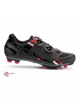 CRONO CX2 Nylon férfi MTB kerékpáros cipő, fekete