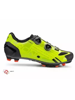 CRONO CX2 Nylon férfi MTB kerékpáros cipő, fluor