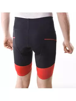 DEKO CLASSIC férfi kerékpáros nadrág, fekete-piros