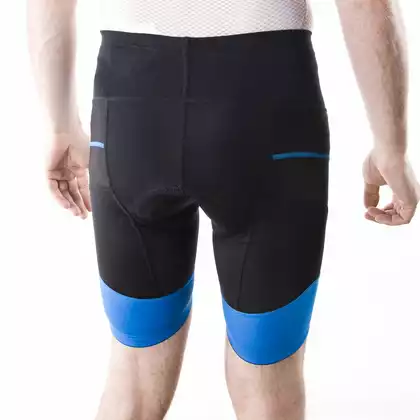 DEKO CLASSIC férfi kerékpáros nadrág, fekete-kék