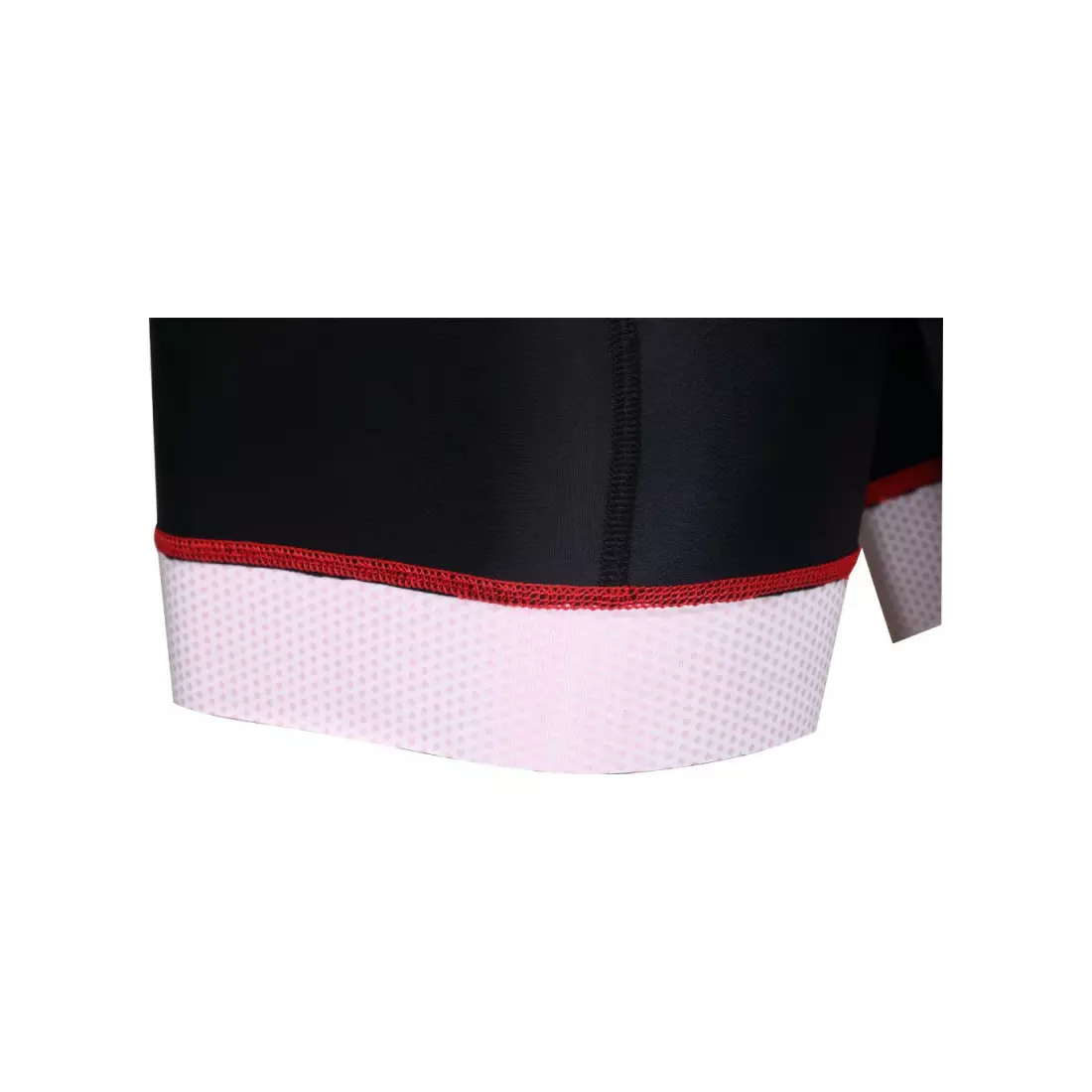 DEKO STYLE férfi kerékpáros rövidnadrág, fekete-piros