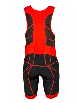 DEKO TRST-203 férfi triatlon ruha fekete és piros színben