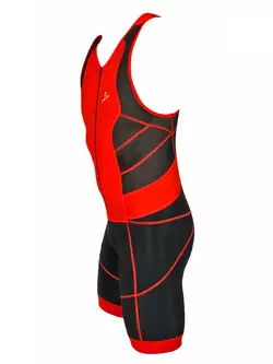 DEKO TRST-203 férfi triatlon ruha fekete és piros színben
