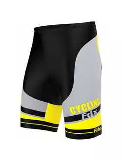 FDX 1070 férfi kerékpáros nadrág, fekete-sárga