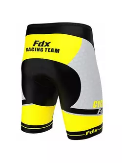 FDX 1070 férfi kerékpáros nadrág, fekete-sárga