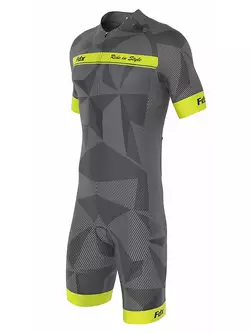 FDX 1270 egyrészes kerékpáros ruha/ruha, sárga