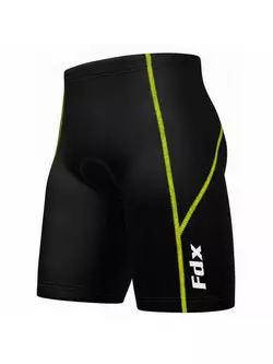 FDX 1600 férfi kerékpáros nadrág, fekete - fluor varrás