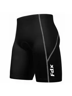 FDX 1600 férfi kerékpáros rövidnadrág, fekete-szürke varrás