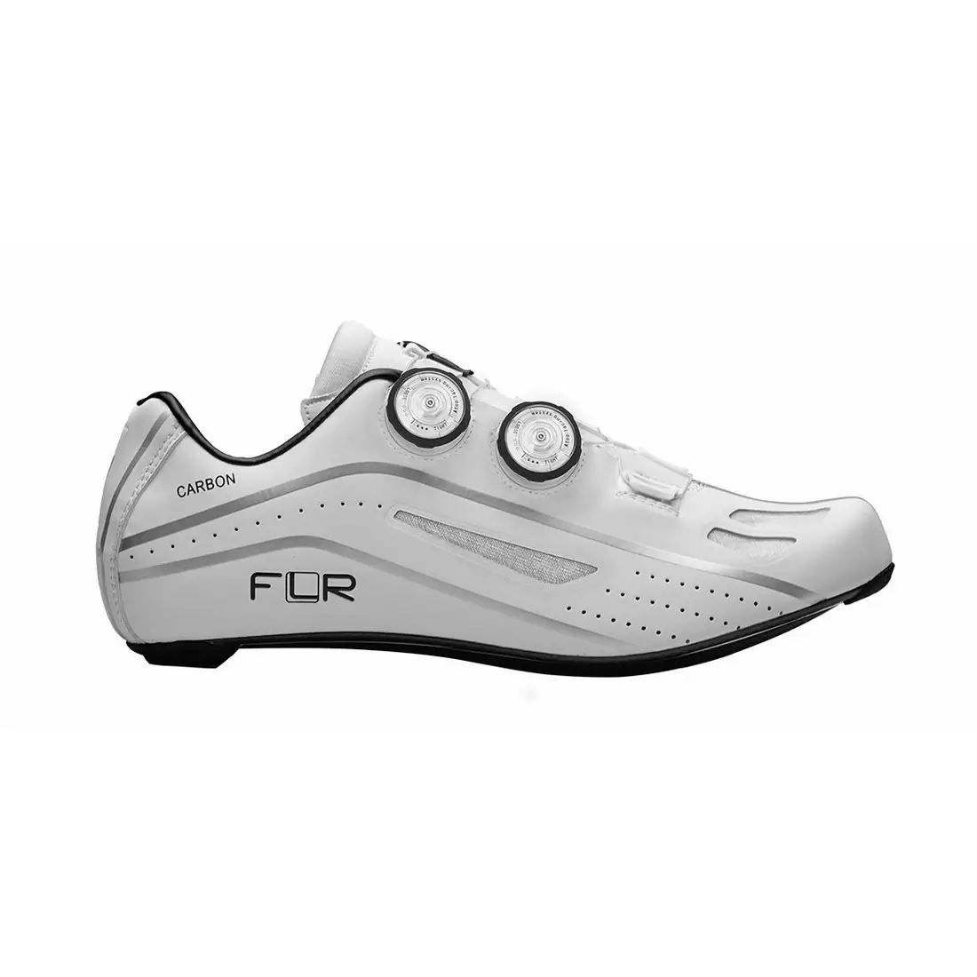 FLR F-XX közúti kerékpáros cipő, full carbon, fehér