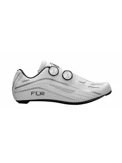 FLR F-XX közúti kerékpáros cipő, full carbon, fehér