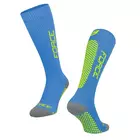 FORCE TESSERA COMPRESSION kompressziós zokni, kék és fluor