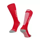 FORCE TESSERA COMPRESSION kompressziós zokni, piros