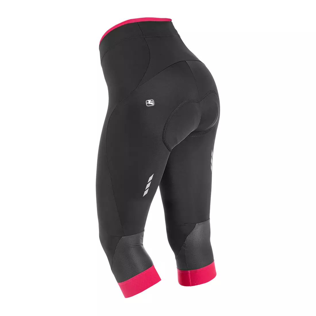 GIORDANA SILVERLINE 3/4-es női kerékpáros rövidnadrág, fekete és rózsaszín