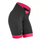 GIORDANA SILVERLINE női kerékpáros rövidnadrág, fekete és rózsaszín