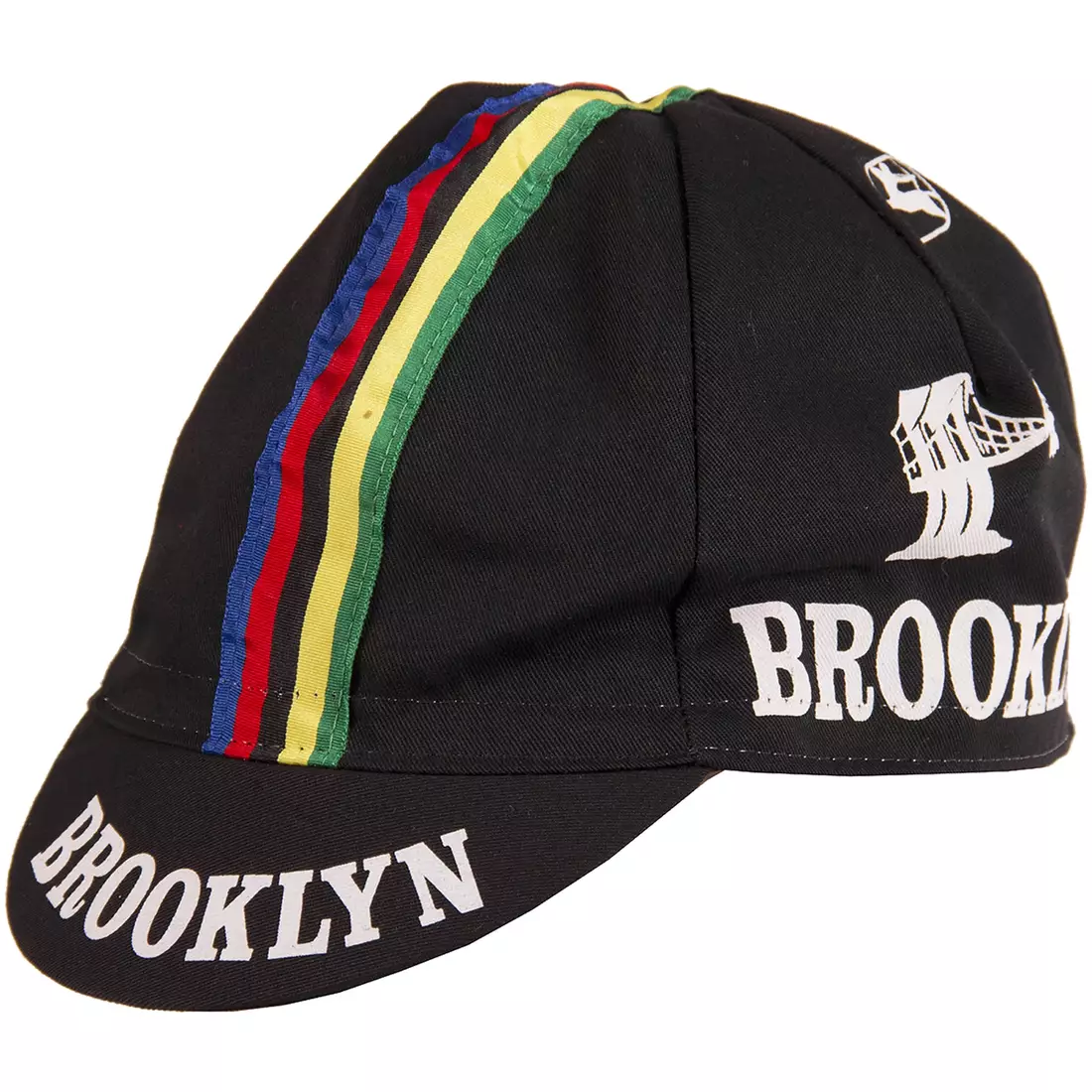 GIORDANA SS18 kerékpáros sapka - Brooklyn - Fekete, csíkos szalaggal GI-S6-COCA-BROK-BLCK egy méret