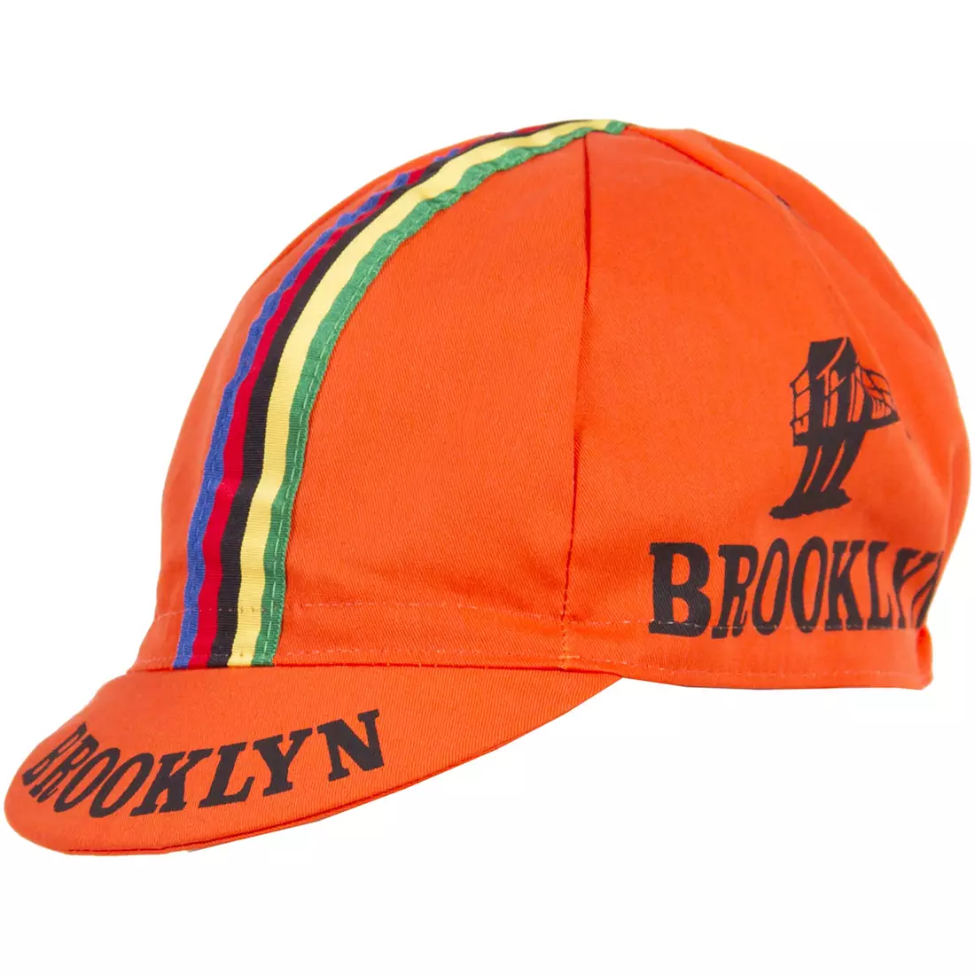 GIORDANA SS18 kerékpáros sapka - Brooklyn - Narancs csíkos szalaggal GI-S6-COCA-BROK-ORAN egy méret