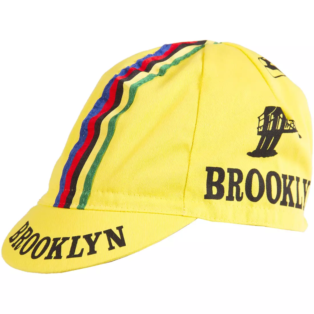GIORDANA SS18 kerékpáros sapka - Brooklyn - Sárga csíkos szalaggal GI-S6-COCA-BROK-YELL egy méret