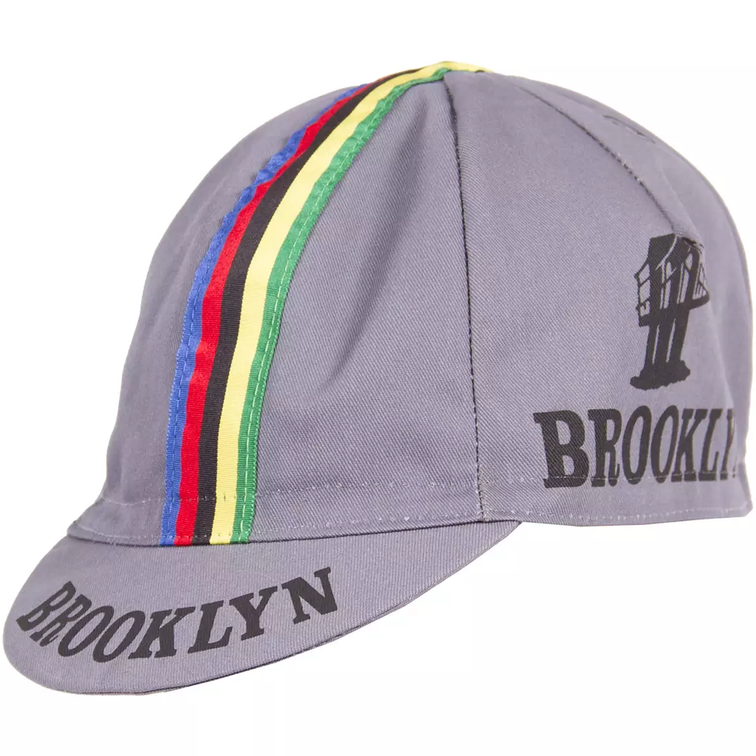 GIORDANA SS18 kerékpáros sapka - Brooklyn - Szürke csíkos szalaggal GI-S6-COCA-BROK-GREY egy méret