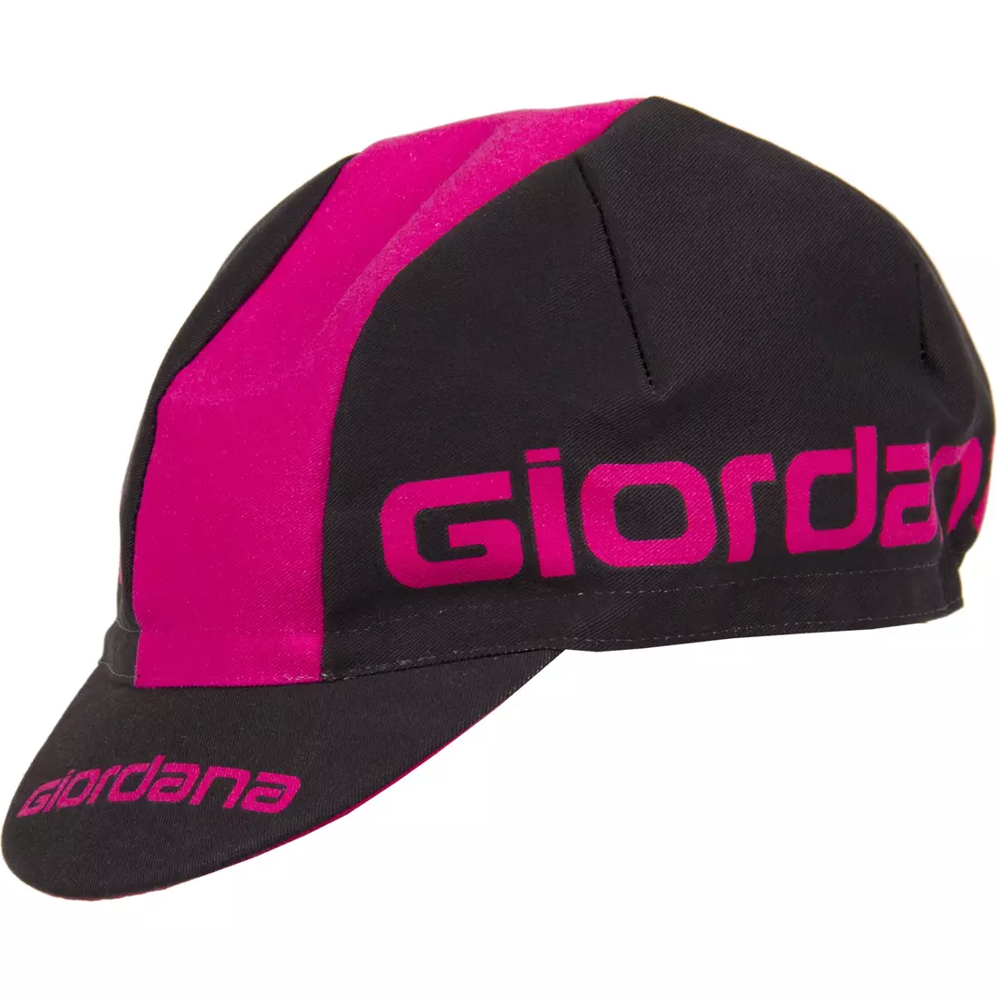 GIORDANA SS18 kerékpáros sapka - Giordana logó - fekete/rózsaszín GI-S5-COCA-GIOR-BKPK egy méret